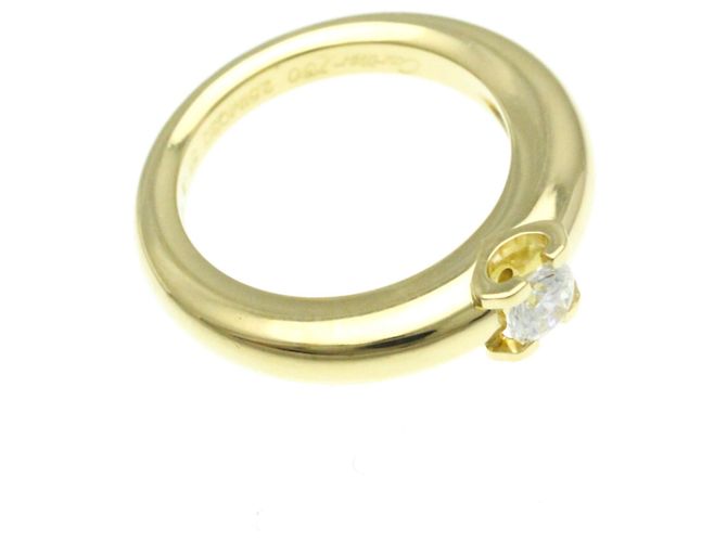 Anello Cartier C Setting in oro giallo - vue 2