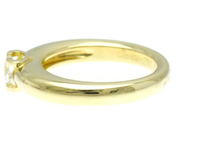 Anello Cartier C Setting in oro giallo - vue 3
