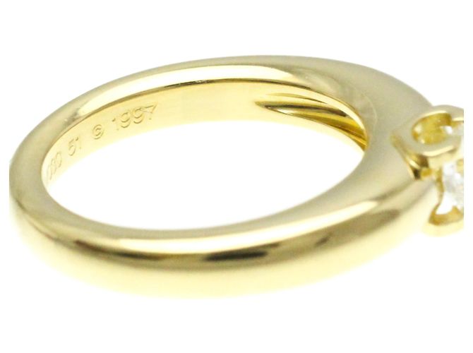 Anello Cartier C Setting in oro giallo - vue 8