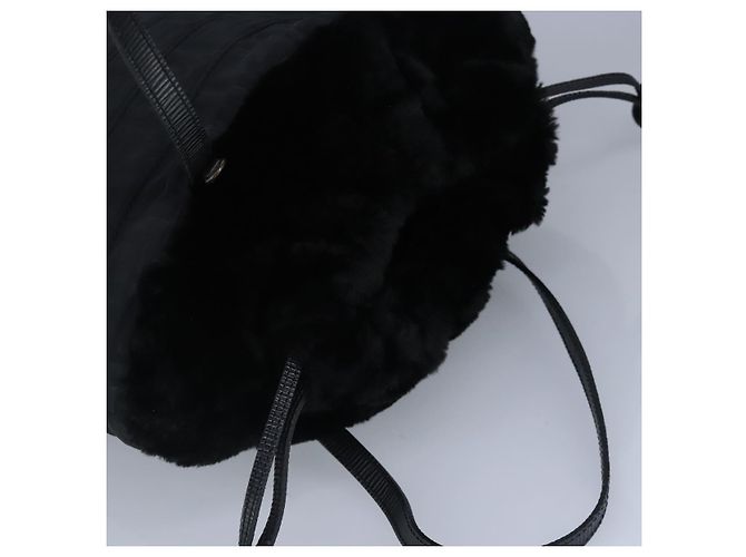 FENDI Zucca Canvas Handtasche Schwarz Auth 97410 - Ansicht 6