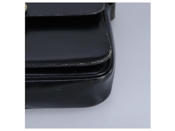 Céline Borsa a spalla CELINE in pelle nera e oro Auth 97448 Nero D'oro - vista 14