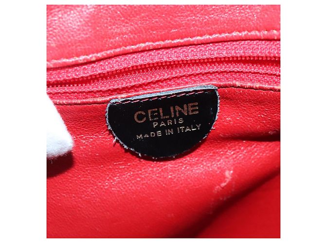 Céline Borsa a spalla CELINE in pelle nera e oro Auth 97448 Nero D'oro - vista 18