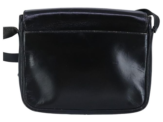 Céline Borsa a spalla CELINE in pelle nera e oro Auth 97448 Nero D'oro - vista 2