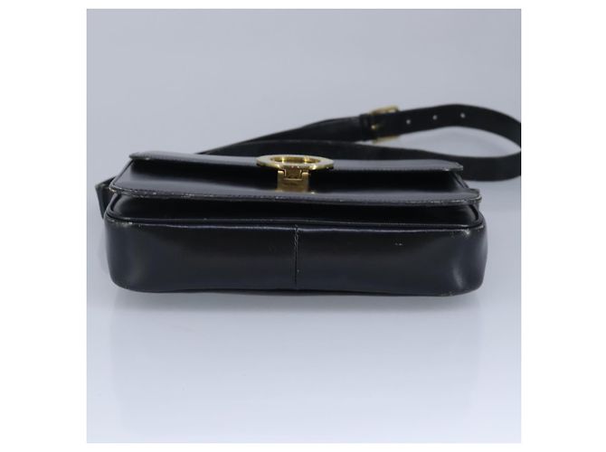 Céline Borsa a spalla CELINE in pelle nera e oro Auth 97448 Nero D'oro - vista 5