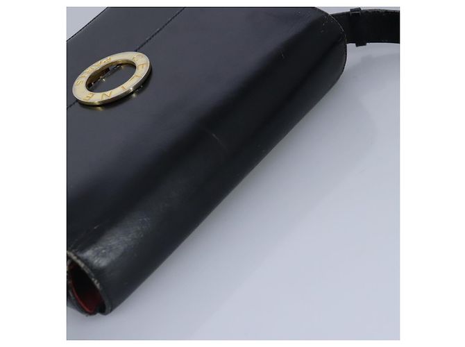 Céline Borsa a spalla CELINE in pelle nera e oro Auth 97448 Nero D'oro - vista 6