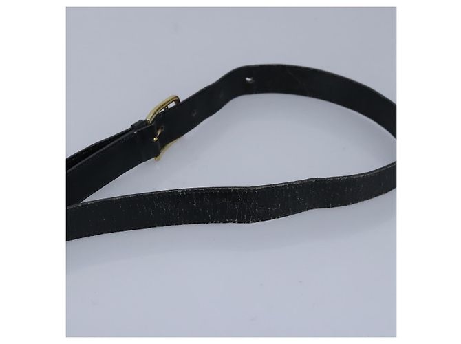 Céline Borsa a spalla CELINE in pelle nera e oro Auth 97448 Nero D'oro - vista 8
