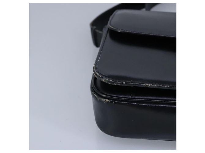 Céline Borsa a spalla CELINE in pelle nera e oro Auth 97448 Nero D'oro - vista 9