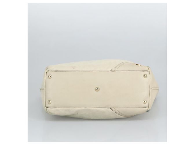 Borsa tote in pelle beige dorato GUCCI 169945 Auth th5379 - vista 5