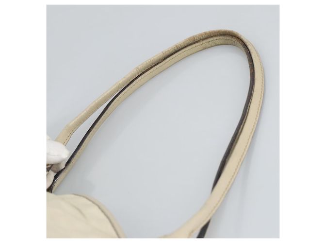 Borsa tote in pelle beige dorato GUCCI 169945 Auth th5379 - vista 7