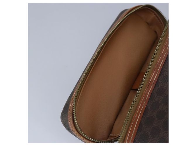 Céline Bolsa de mão em lona Macadam CELINE em couro PVC marrom Auth ar12788 - vista 10