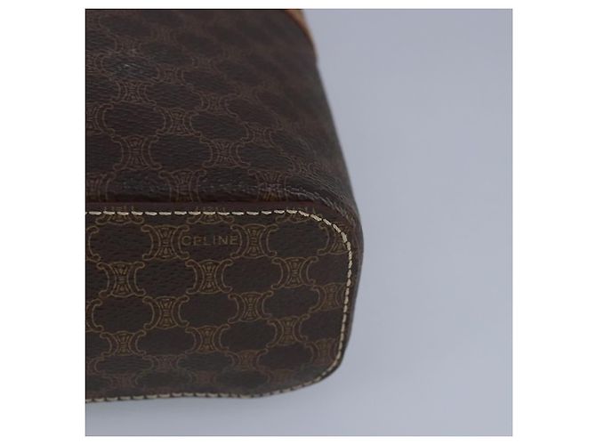 Céline Bolsa de mão em lona Macadam CELINE em couro PVC marrom Auth ar12788 - vista 15
