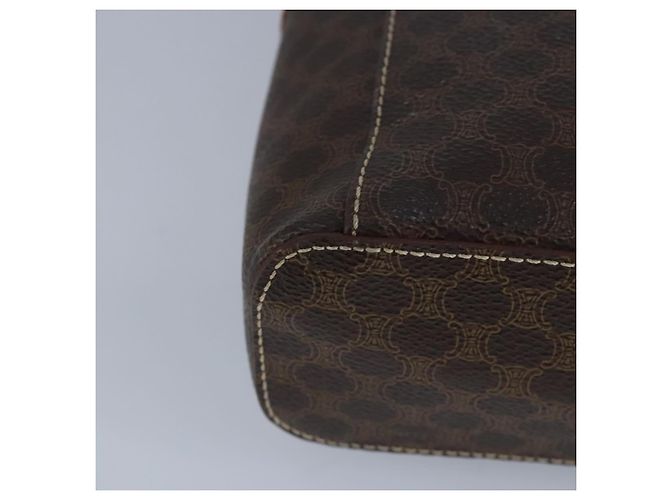 Céline Bolsa de mão em lona Macadam CELINE em couro PVC marrom Auth ar12788 - vista 16