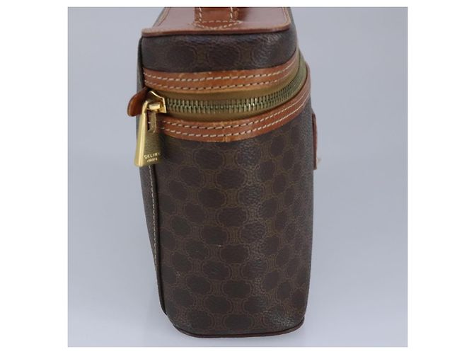 Céline Bolsa de mão em lona Macadam CELINE em couro PVC marrom Auth ar12788 - vista 3