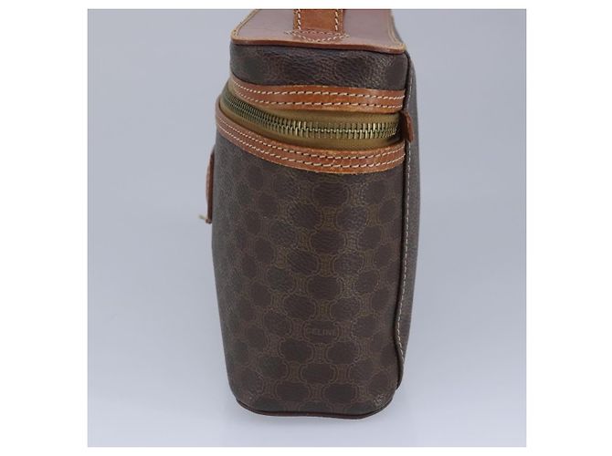 Céline Bolsa de mão em lona Macadam CELINE em couro PVC marrom Auth ar12788 - vista 4