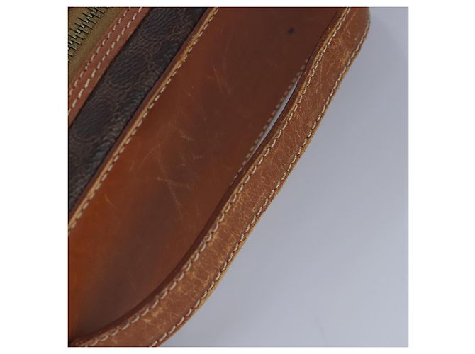 Céline Bolsa de mão em lona Macadam CELINE em couro PVC marrom Auth ar12788 - vista 7