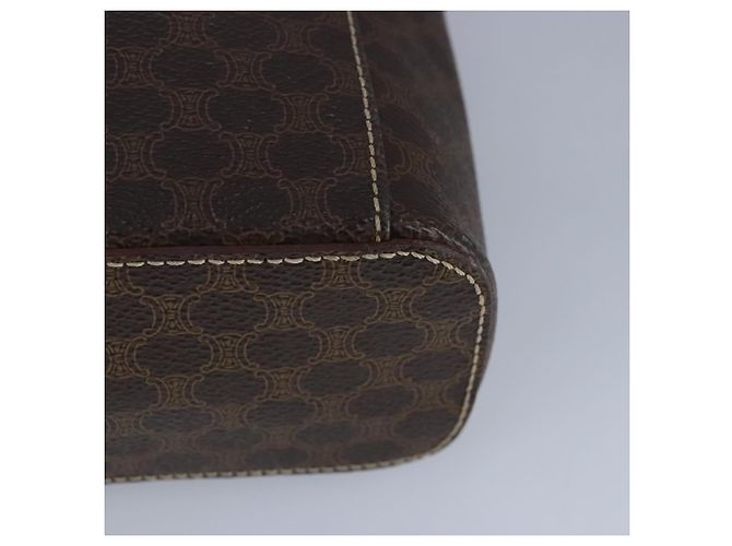 Céline Bolsa de mão em lona Macadam CELINE em couro PVC marrom Auth ar12788 - vista 9