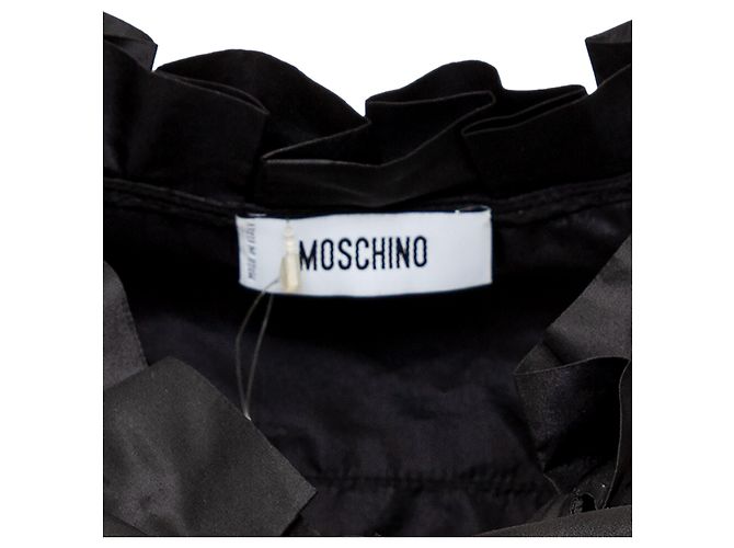 Camicia in seta Moschino Nero - vista 12