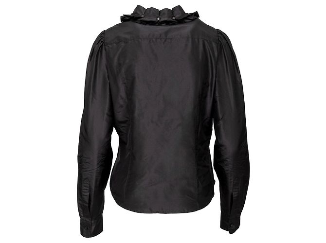 Camicia in seta Moschino Nero - vista 3