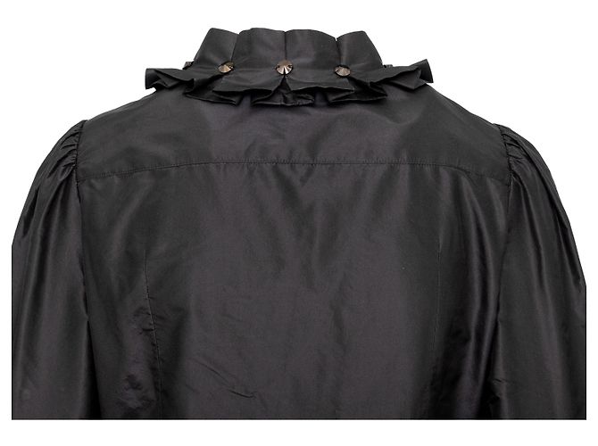 Camicia in seta Moschino Nero - vista 4