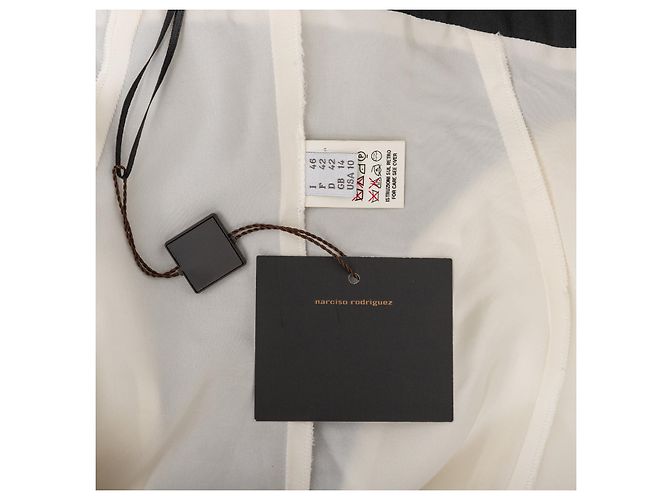 Autre Marque Abito Colorblock di Narciso Rodriguez Bianco - vista 13