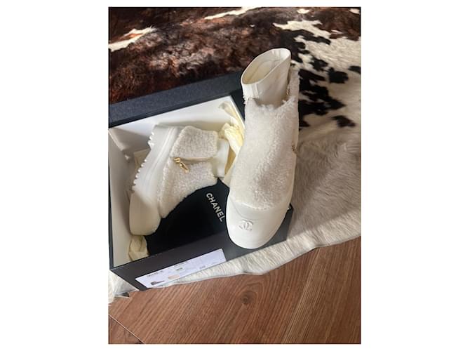 Chanel Ankle Boots Crema - vista 2