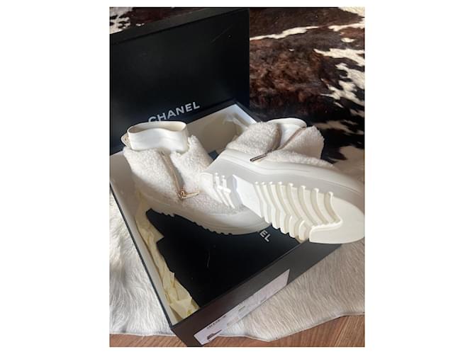Chanel Ankle Boots Crema - vista 3