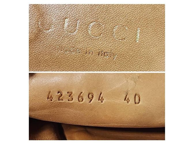 Gucci Double G Logo Leder-Mules Off-White Größe 40 - Ansicht 11