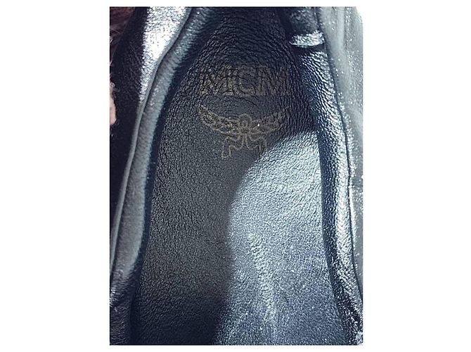 Baskets MCM Visetos Slip on Bunny Rabbit rares marron taille 36 - vue 10