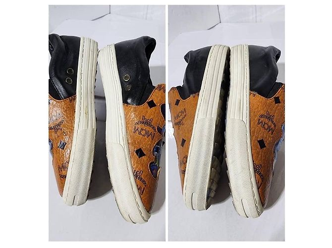 Baskets MCM Visetos Slip on Bunny Rabbit rares marron taille 36 - vue 9