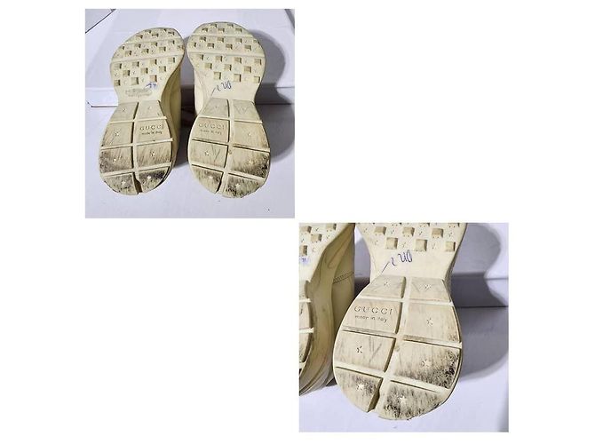 Sneakers Gucci Rhyton Interlocking G Star Off-White Taglia 34 - vista 11