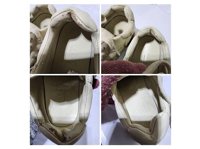 Sneakers Gucci Rhyton Interlocking G Star Off-White Taglia 34 - vista 13