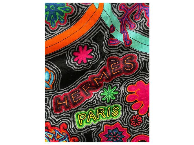 Der Baum des Windes, Hermès Schal 140cm Mehrfarben - Ansicht 4