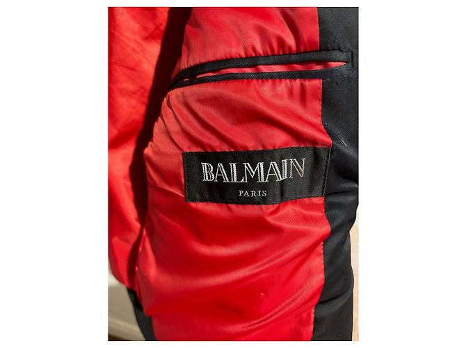 Chaquetas BALMAIN T.International M Sintético Negro - vista 4