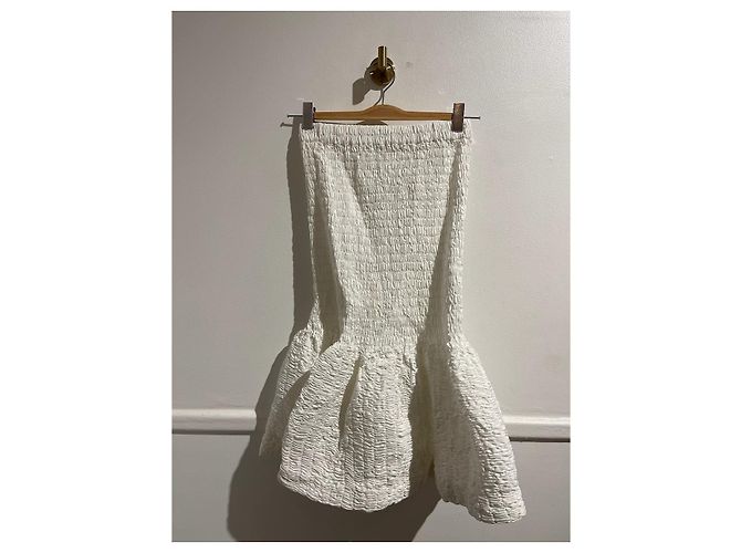 Faldas DRIES VAN NOTEN T.International XS Algodón Blanco - vista 3