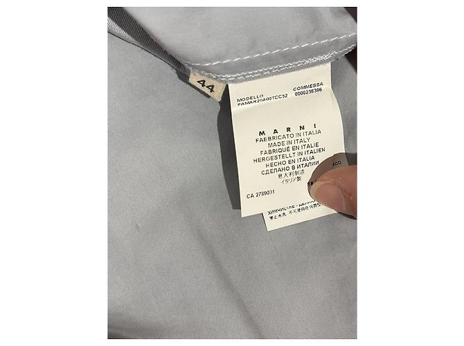 MARNI Pantalones T.International L Algodón Azul - vista 6