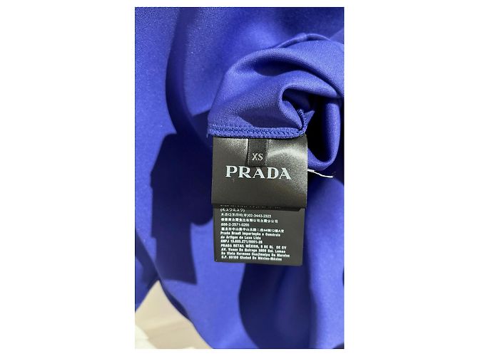 PRADA Tops T.Internacional XS Poliéster Azul - vista 6