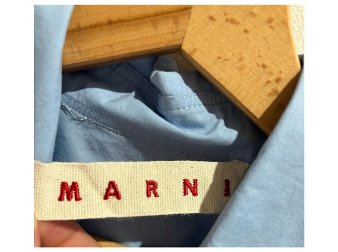 MARNI Tops T.Internacional XS Algodón Azul - vista 6