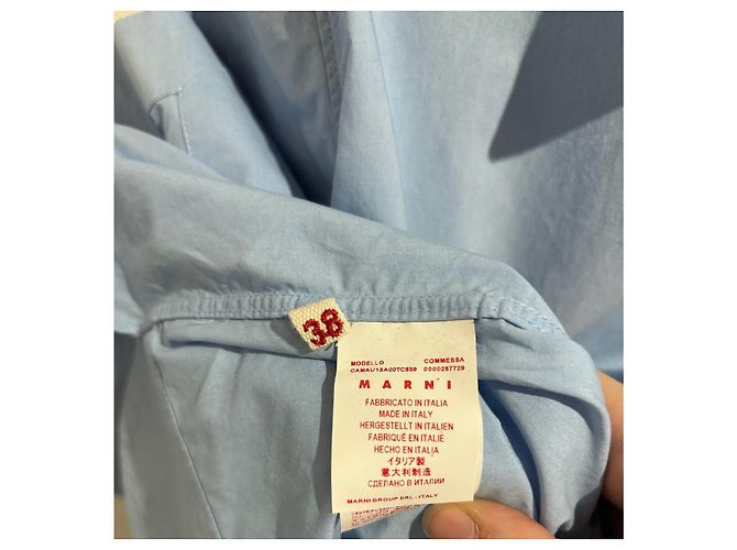 MARNI Tops T.Internacional XS Algodón Azul - vista 7
