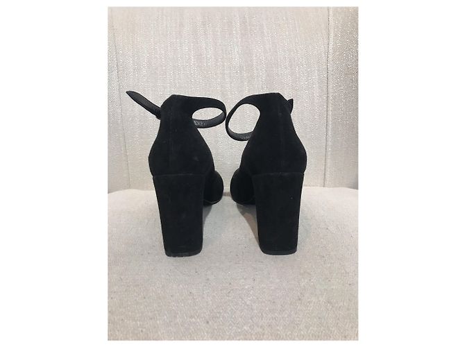 SAINT LAURENT Tacchi T.EU 36 Camoscio Nero - vista 4