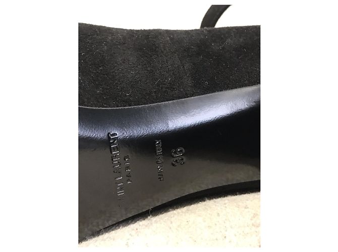SAINT LAURENT Tacchi T.EU 36 Camoscio Nero - vista 5