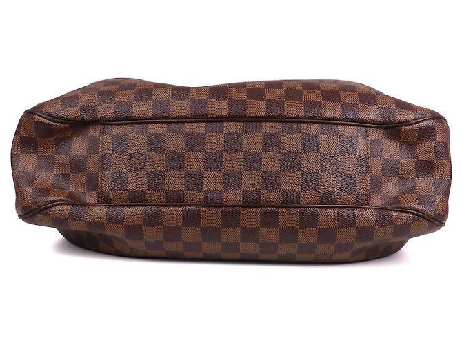 LOUIS VUITTON - Borsa a spalla Louis Vuitton Evora MM in tela damier ebano Marrone - vista 4