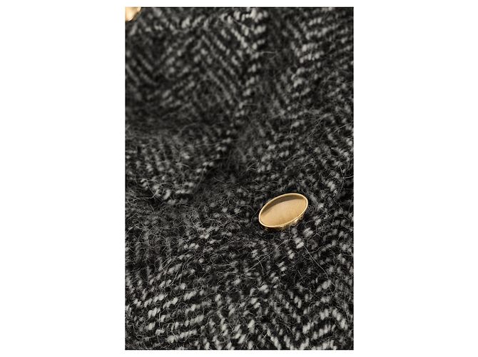 Ba&Sh Talya structured wool jacket grey - view 6