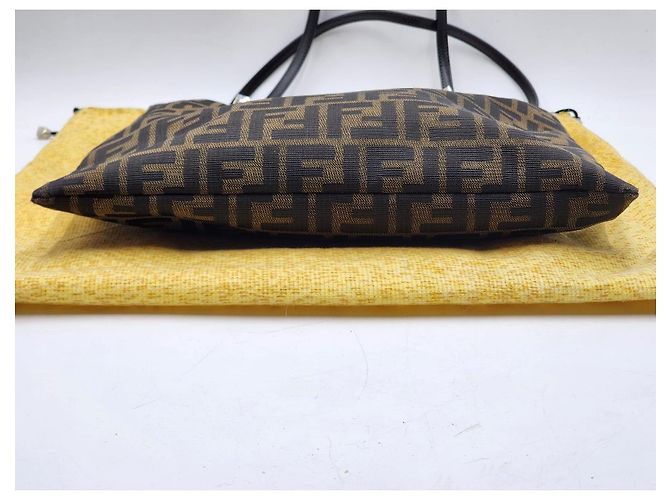 Fendi Mamma Zucchino Zucca Baguette Schultertasche Braun - Ansicht 11