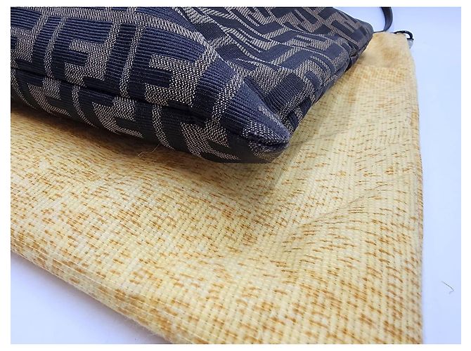 Fendi Mamma Zucchino Zucca Baguette Schultertasche Braun - Ansicht 12