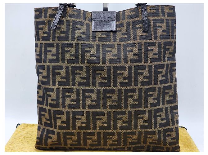 Fendi Mamma Zucchino Zucca Baguette Schultertasche Braun - Ansicht 2