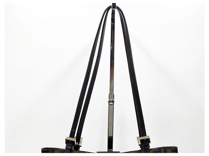 Fendi Mamma Zucchino Zucca Baguette Schultertasche Braun - Ansicht 6