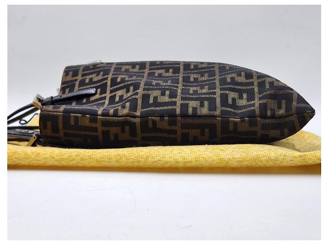 Fendi Mamma Zucchino Zucca Baguette Schultertasche Braun - Ansicht 9