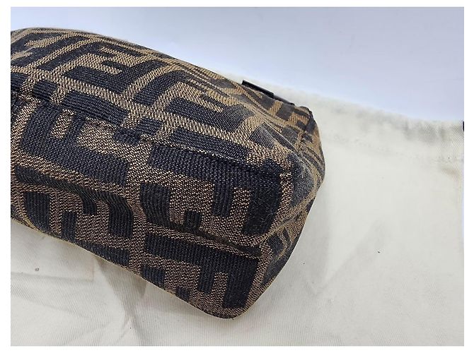 Borsa Fendi Baguette Zucca Zucchino Marrone - vista 11