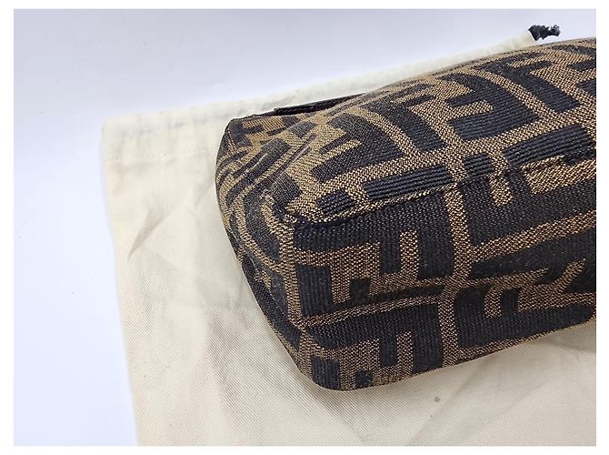 Borsa Fendi Baguette Zucca Zucchino Marrone - vista 13