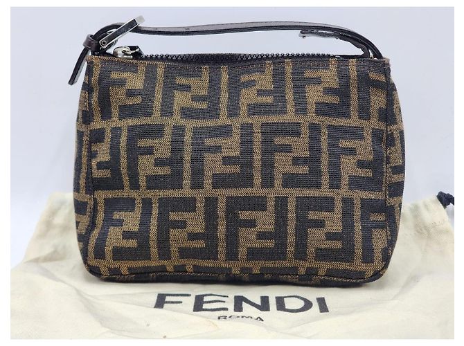 Borsa Fendi Baguette Zucca Zucchino Marrone - vista 2